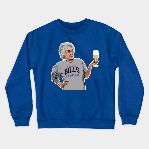 Bea Arthur Golden Girls Buffalo Crewneck Sweatshirt by Carl Cordes